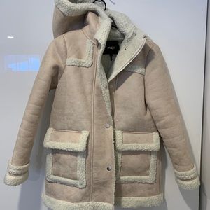 Mage Faux Sherling Designer Coat